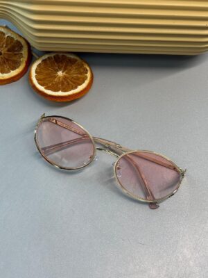 Mıu Mıu İthal Kesik Oval Güneş Gözlüğü - Pembe