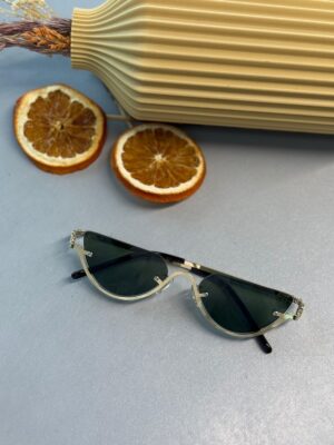 Metal Çerçeve Gold Kadın Güneş Gözlüğü - Yeşil