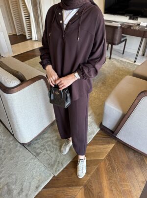 Velora Oysho İkili Takım TK100287 - Kahve