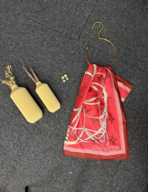 Lv Kemer Desen Pamuk Soft Şal 31230 - Kırmızı