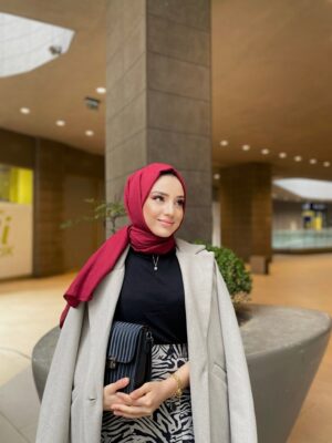 Oxygen His Serisi Pamuk Şal - Bordo