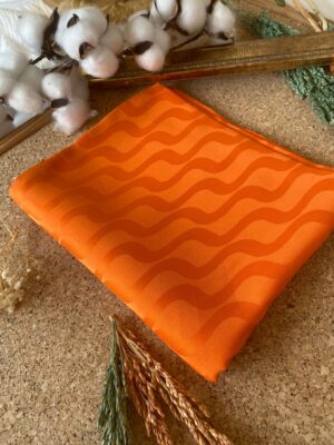 Su Yolu Pamuk Jakar Şal - Bal Kabağı