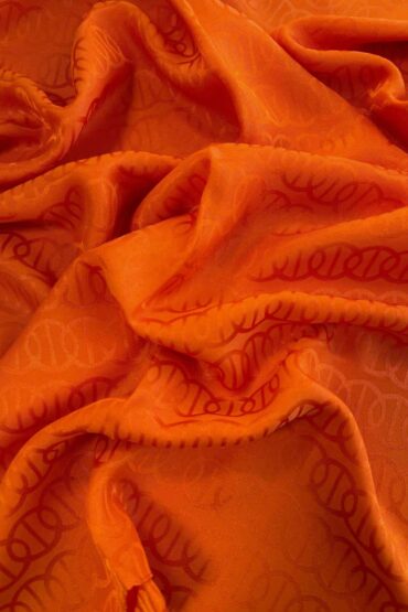 Ajda Desen Pamuk Jakar Şal - Turuncu