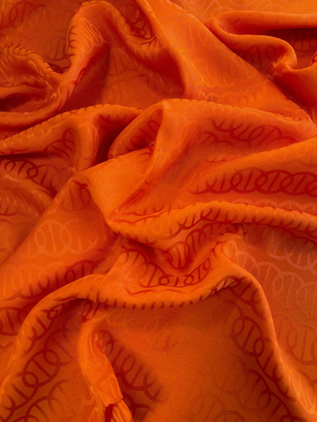 Ajda Desen Pamuk Jakar Şal - Turuncu