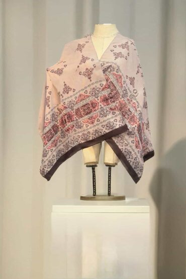 Pudra Zarif Desen Pamuk Şal