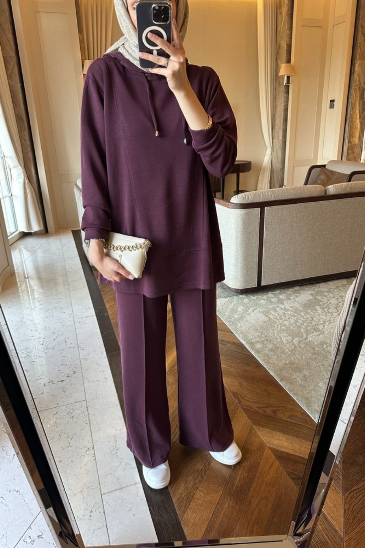 Premium Oys Edoril İkili Takım TK100255 - Bordo