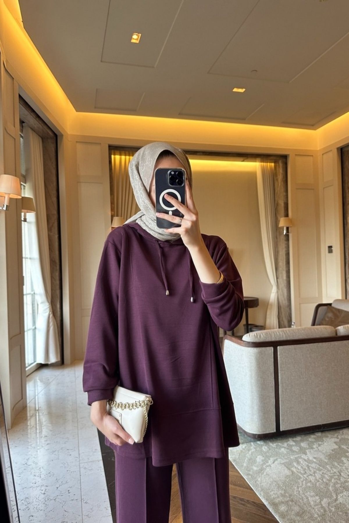 Premium Oys Edoril İkili Takım TK100255 - Bordo - Görsel 2