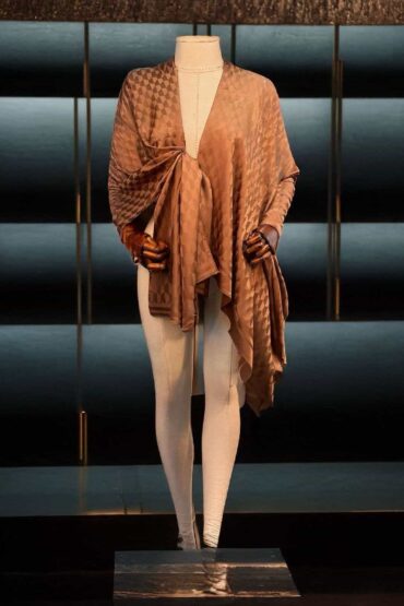 Çikolata Qoza Desen Jakar Şal