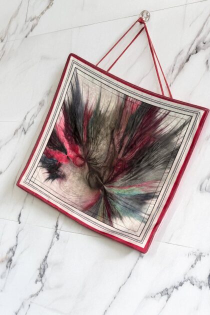 Mürdüm Ebru Desen Pamuk Soft Eşarp