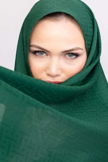 Zümrüt Nokta Desen Jakar Şal