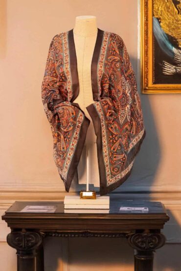 Siyah Motifka Pamuk Şal