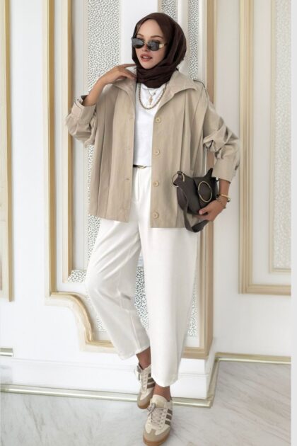 Zara Bomber Trençkot DŞ100237 - Bej