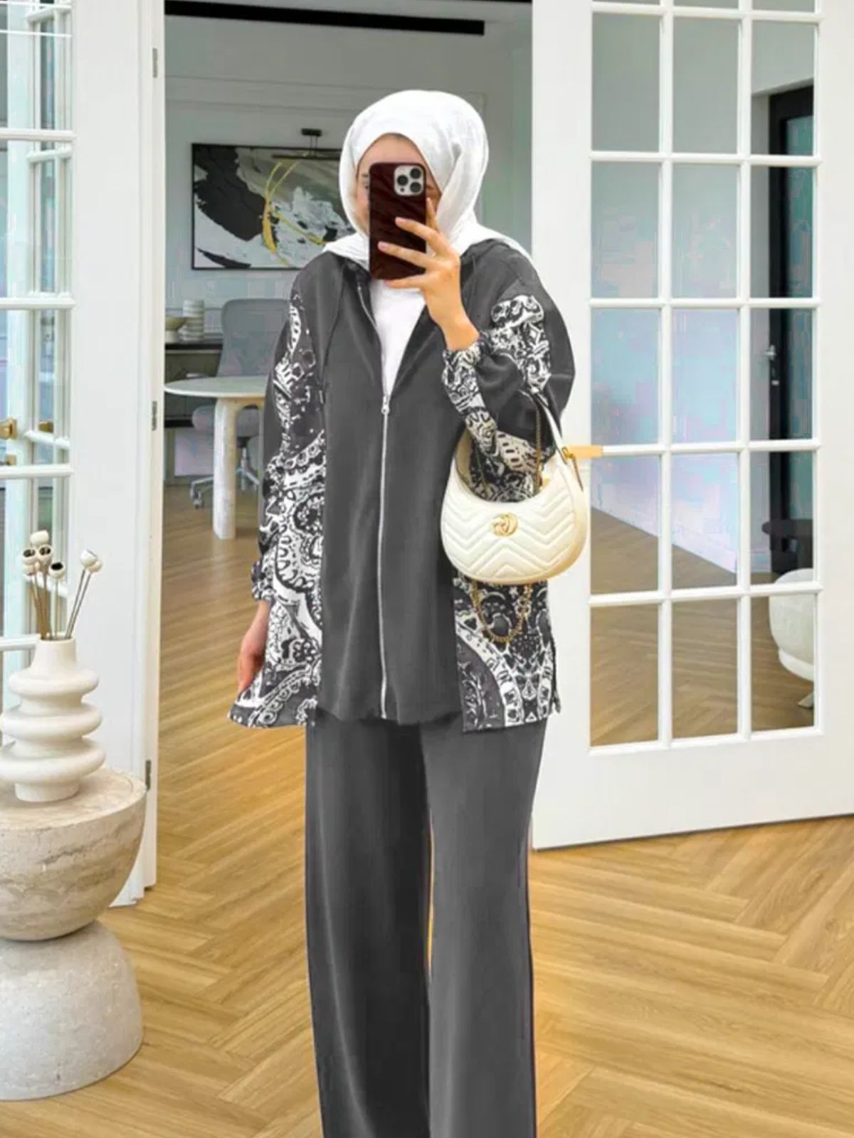 Premium Aspera Oys İkili Takım TK100250 - Füme - Görsel 2