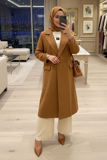 Kaşe Cepli Kaban CKT100407- Taba