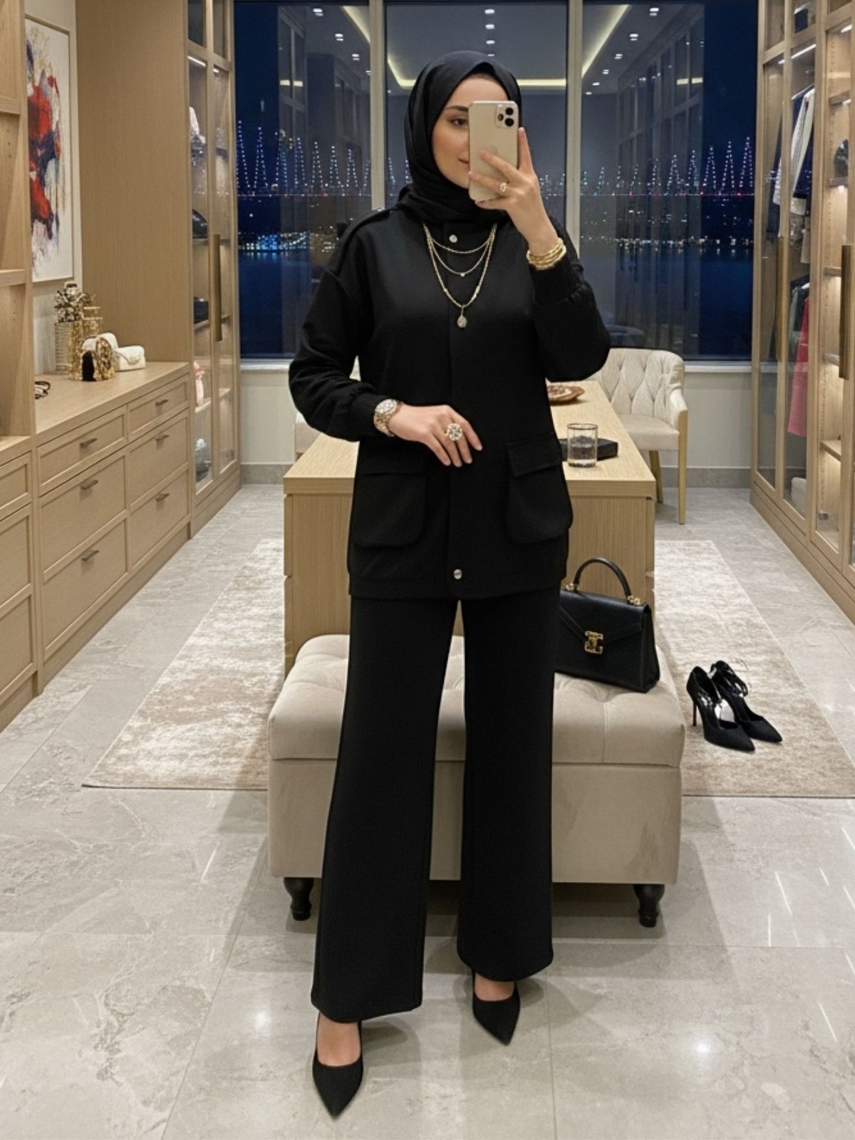 Nova Cepli Oys İkili Takım TK100306 - Siyah