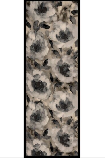 Nazende Desen Şal 469-020 - V-12 - Kül Siyah