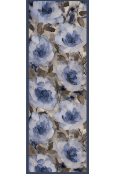 Nazende Desen Şal 469-020 - V-13 - Okyanus Mavi