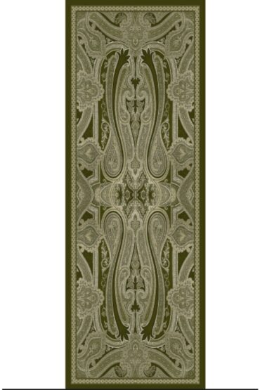 Rüya Tınısı Desen Şal 469-018 - V-3 - Yağ Yeşili