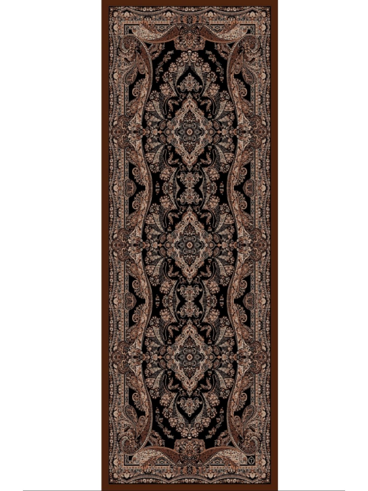 Ravza Desen Şal 469-019 - V-2 - Karamel - Görsel 3