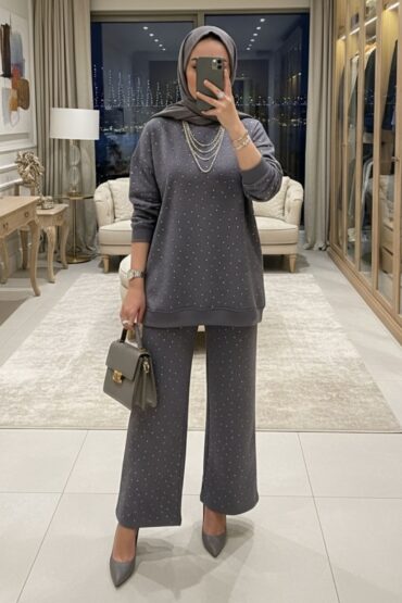 Taşlı Oys İkili Takım TK100291 - Füme