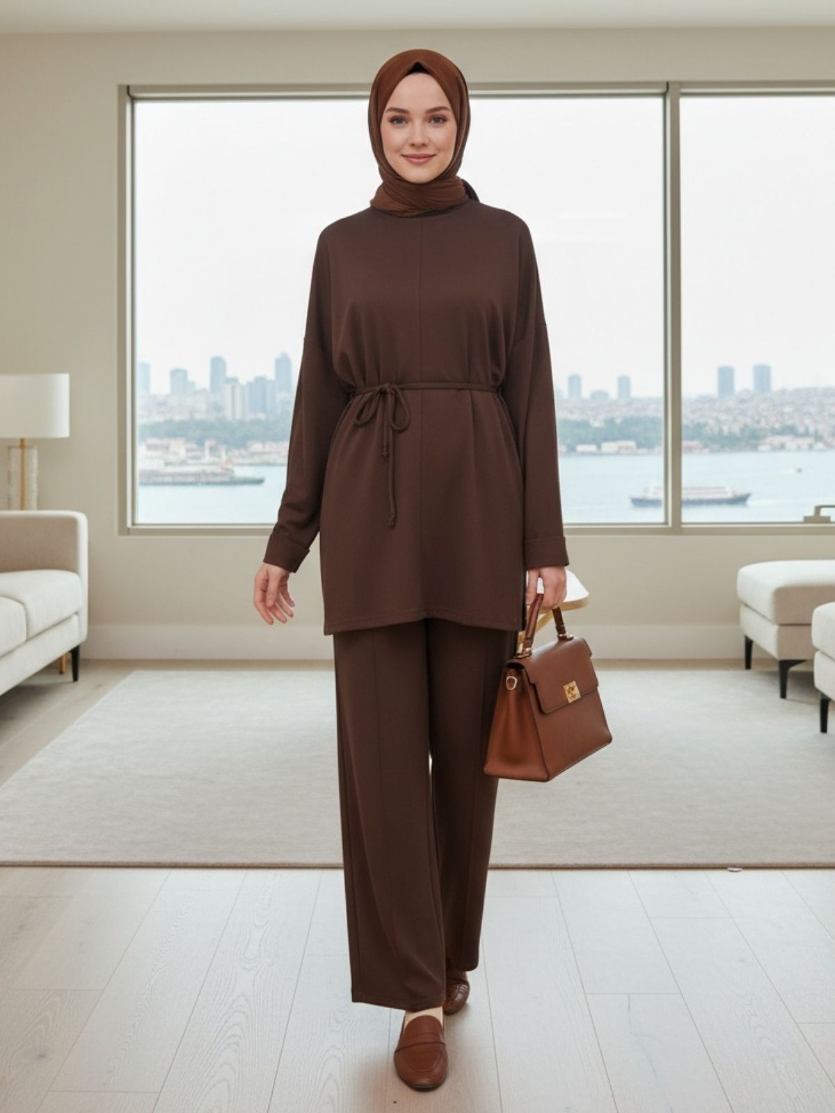 Liva Oys İkili Takım TK100353 - Kahve