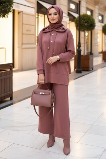 Premium Oys Edoril İkili Takım TK100255 - Gül Kurusu