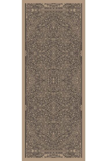 Vizon Ebruli Desen Pamuk İpek Şal