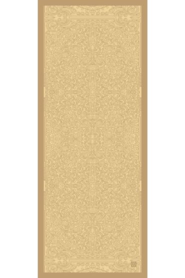 Somon Ebruli Desen Pamuk İpek Şal