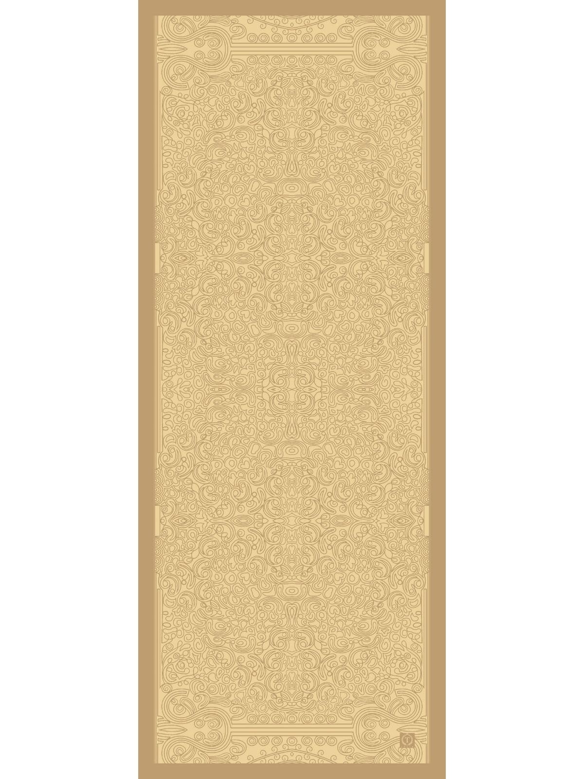 Somon Ebruli Desen Pamuk İpek Şal