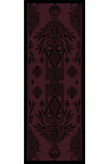 Bordo Aksa Desen Pamuk İpek Şal