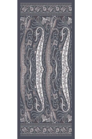 Füme Dalga Desen Pamuk İpek Şal