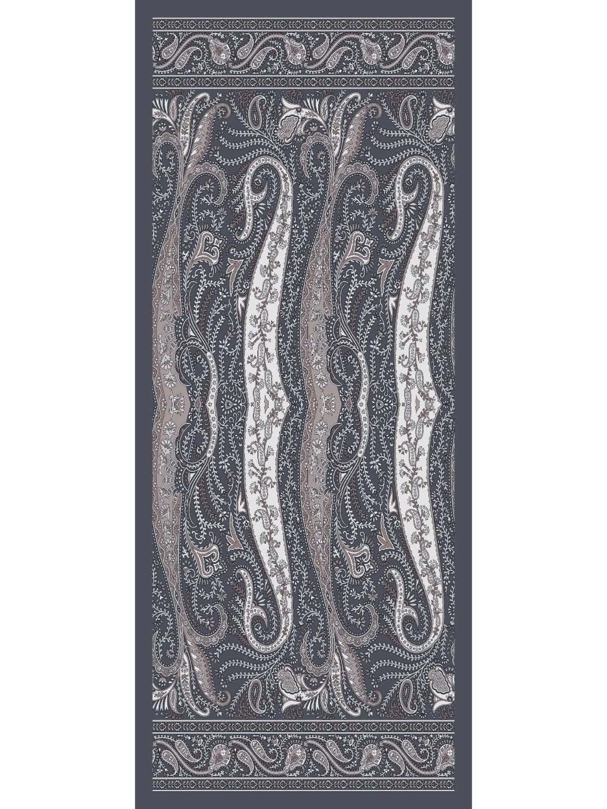 Füme Dalga Desen Pamuk İpek Şal