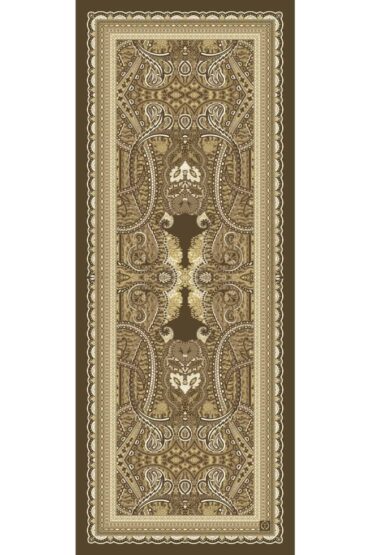 Safran Roze Desenli Pamuk İpek Şal