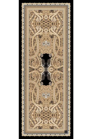 Vizon Roze Desen Pamuk İpek Şal