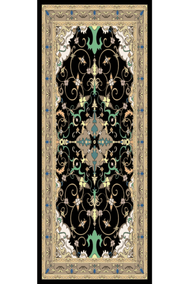 Camel İberya Işığı Desen Pamuk İpek Şal