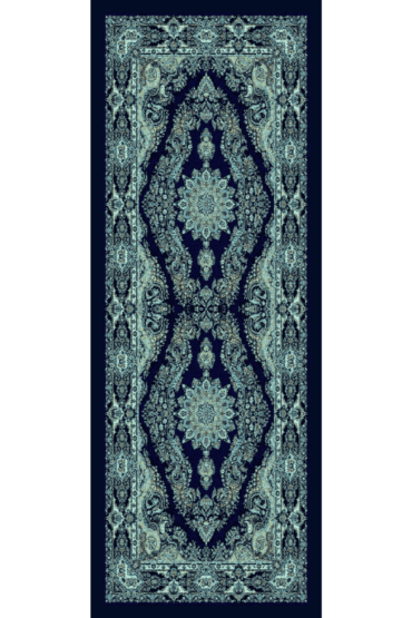 Petrol Mercan Desen Pamuk İpek Şal