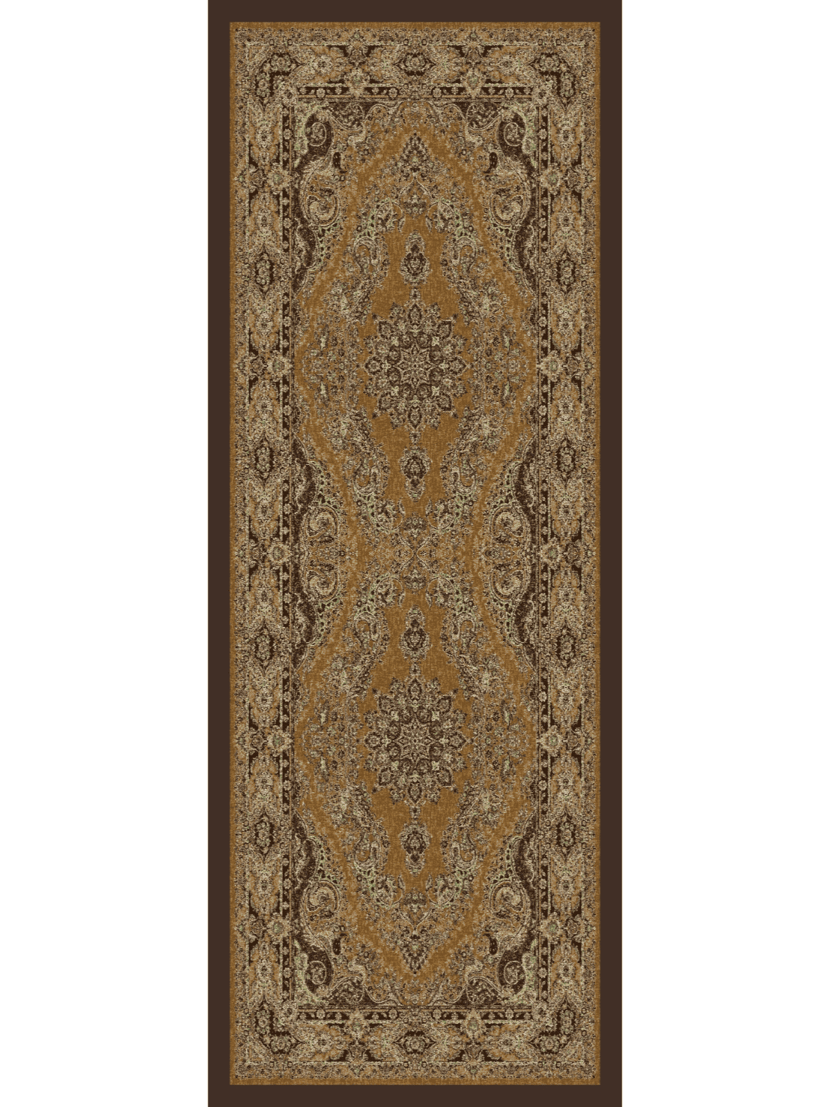 Mocha Mercan Desen Pamuk İpek Şal