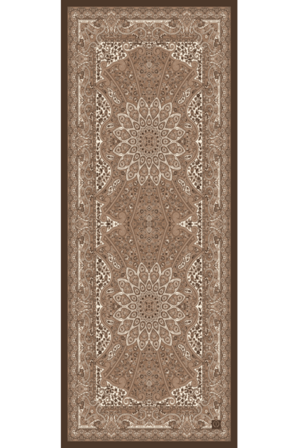 Dut Zambak Desenli Yün İpek Şal