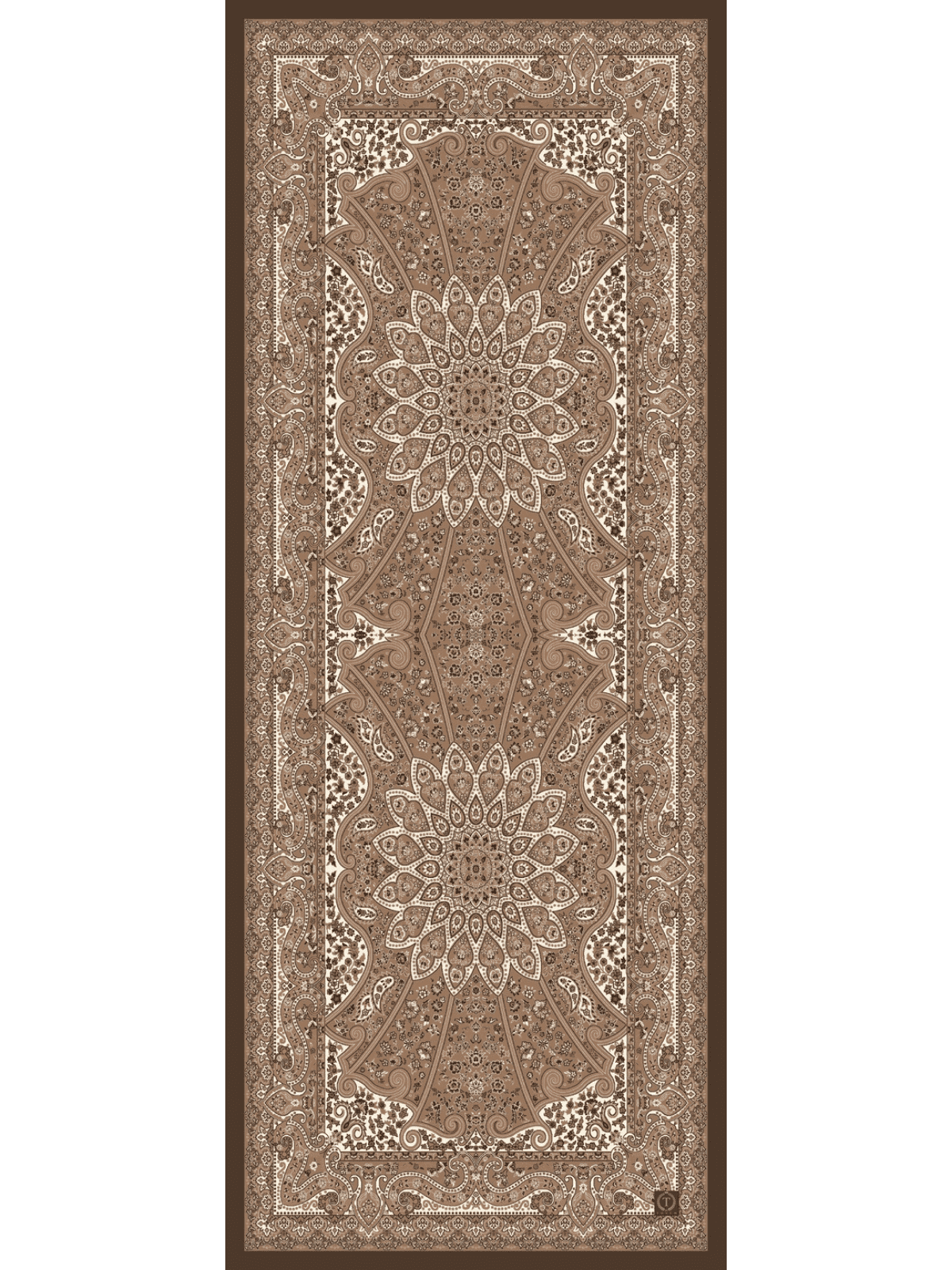 Dut Zambak Desenli Yün İpek Şal