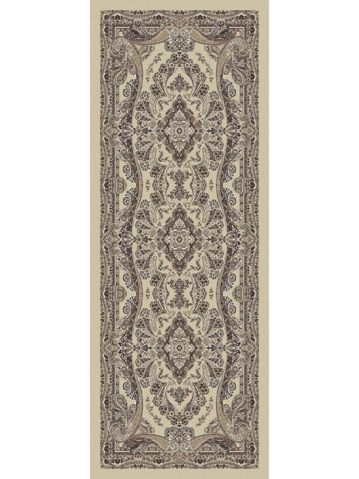 Kum Beji Sedef Desenli Yün İpek Şal - Görsel 2