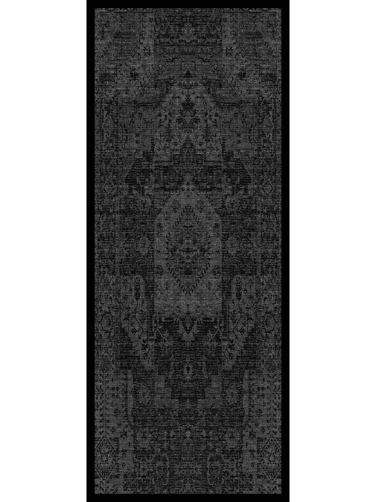 Siyah Eyyübi Desenli Pamuk İpek Şal