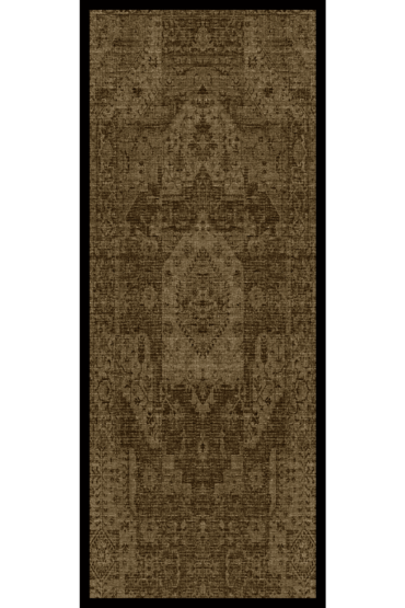 Kahve Eyyübi Desenli Pamuk İpek Şal