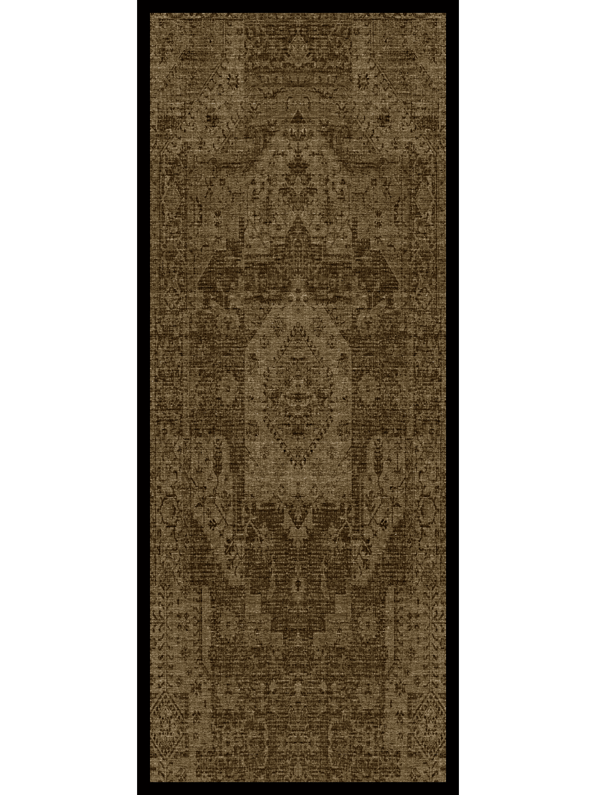 Kahve Eyyübi Desenli Pamuk İpek Şal