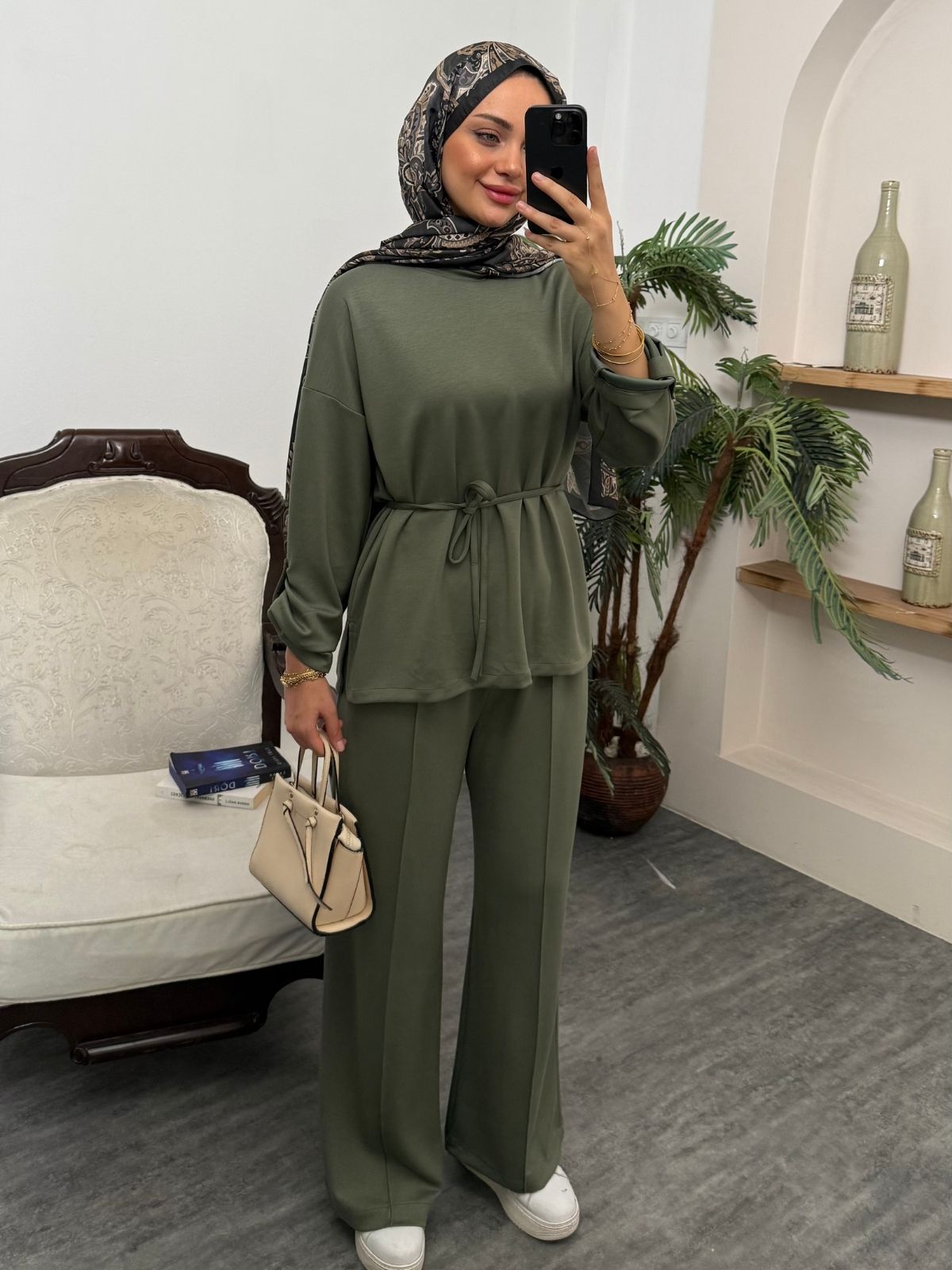 Oys Bağlamalı İkili Takım TK100240 - Haki