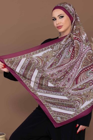 Vişne New Desen Pamuk Şal