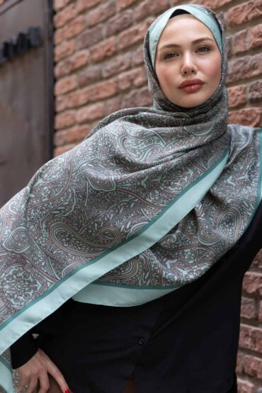 Mint Soléa Desen İpek Pamuk Şal