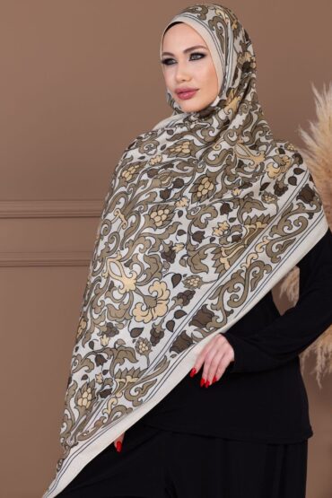 Limon sarı İberya Pamuk Şal