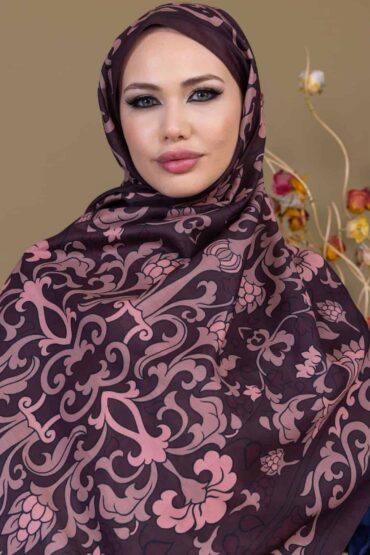 Mürdüm İberya Pamuk Şal