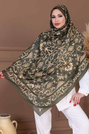 Küf yeşili İberya Pamuk Şal