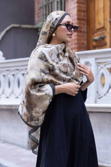 Vizon Sole Silken Desen Şal